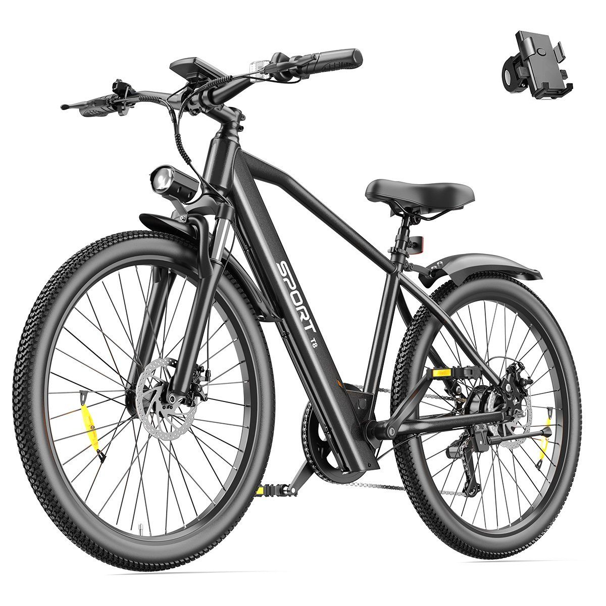 Toofly T8 Bicicletta elettrica da città, batteria da 48 V 13 Ah