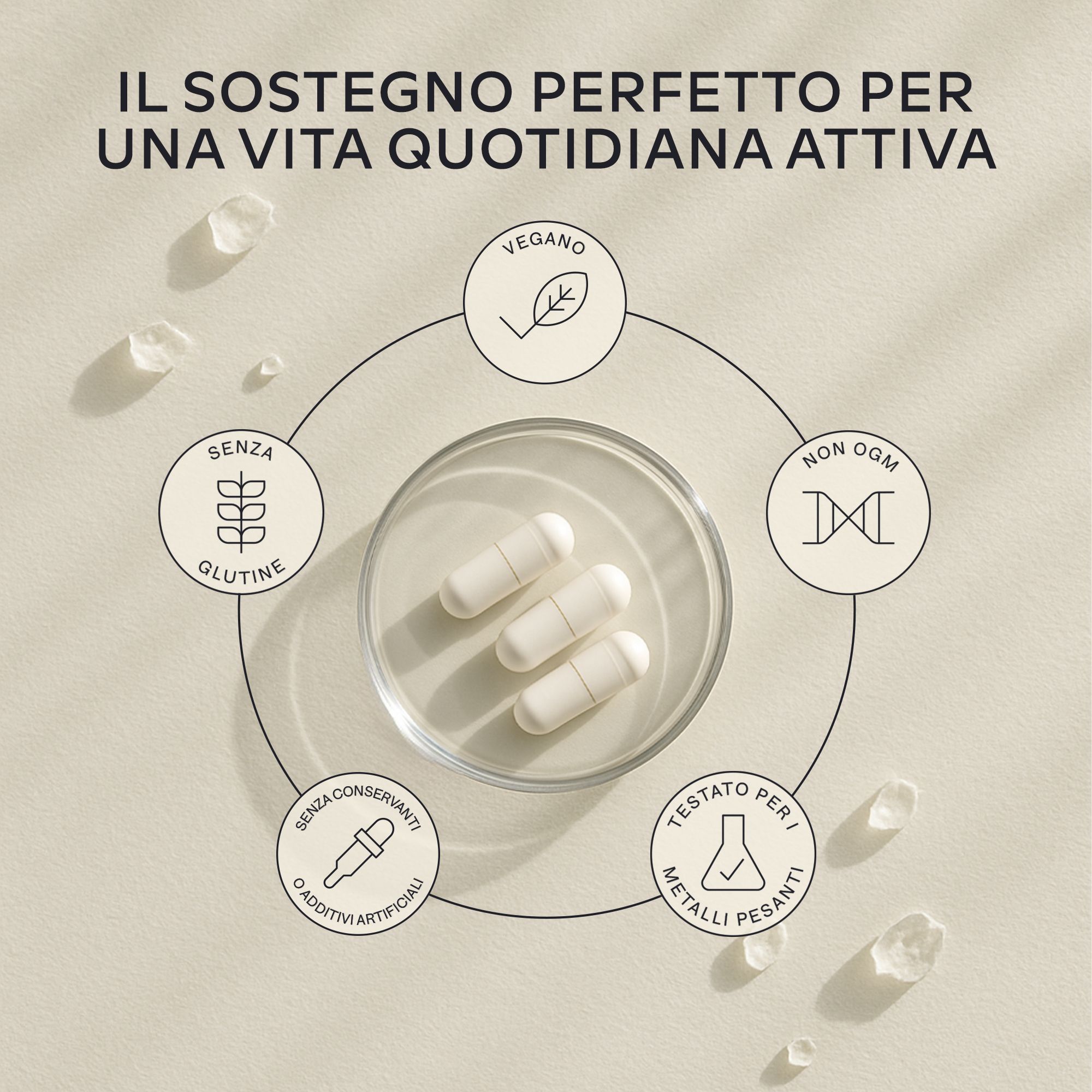 Aavalabs Triple Zinc: Vegano, Senza glutine, Non-OGM, senza additivi.