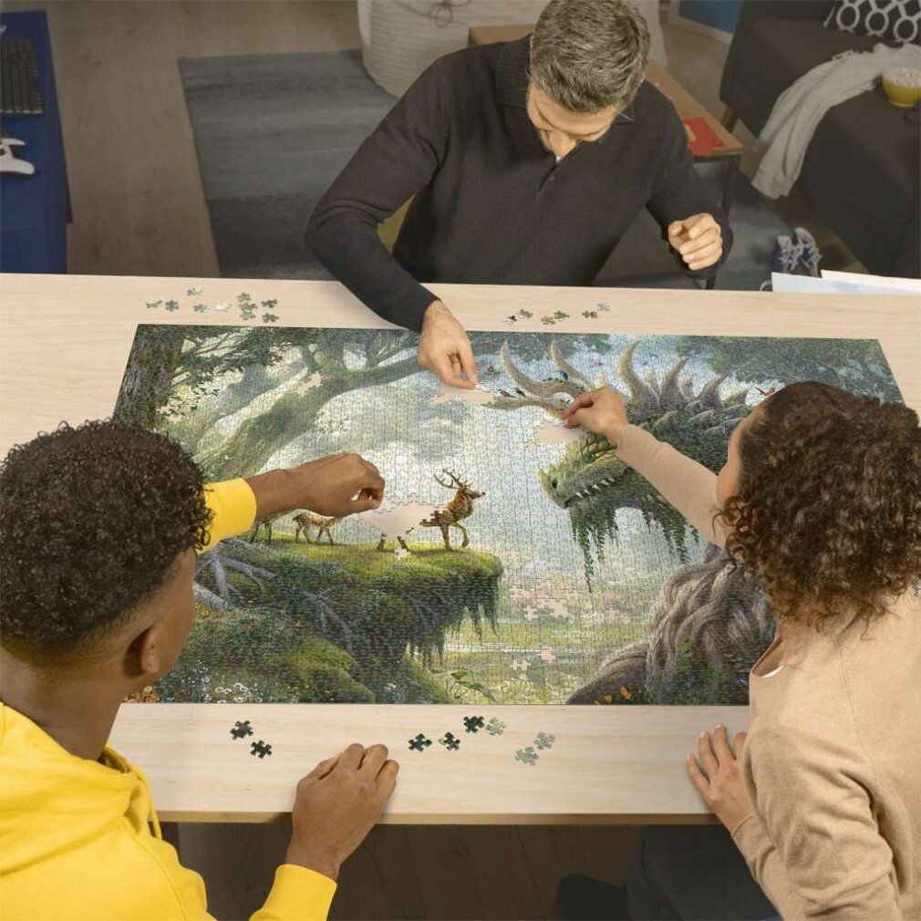 Ravensburger originale Un puzzle di qualità Il drago della foresta si sveglia (3000 pezzi)