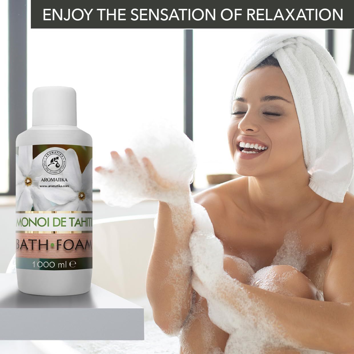 AROMATIKA Schiuma da bagno Monoi de Tahiti