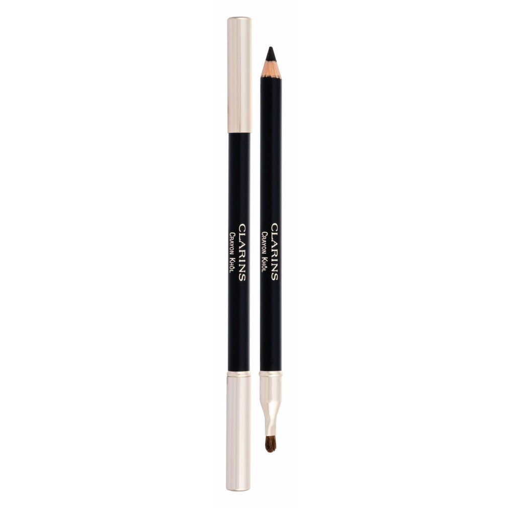 Matita khôl e matita khôl con estremità dorata. Scritta: Clarins.