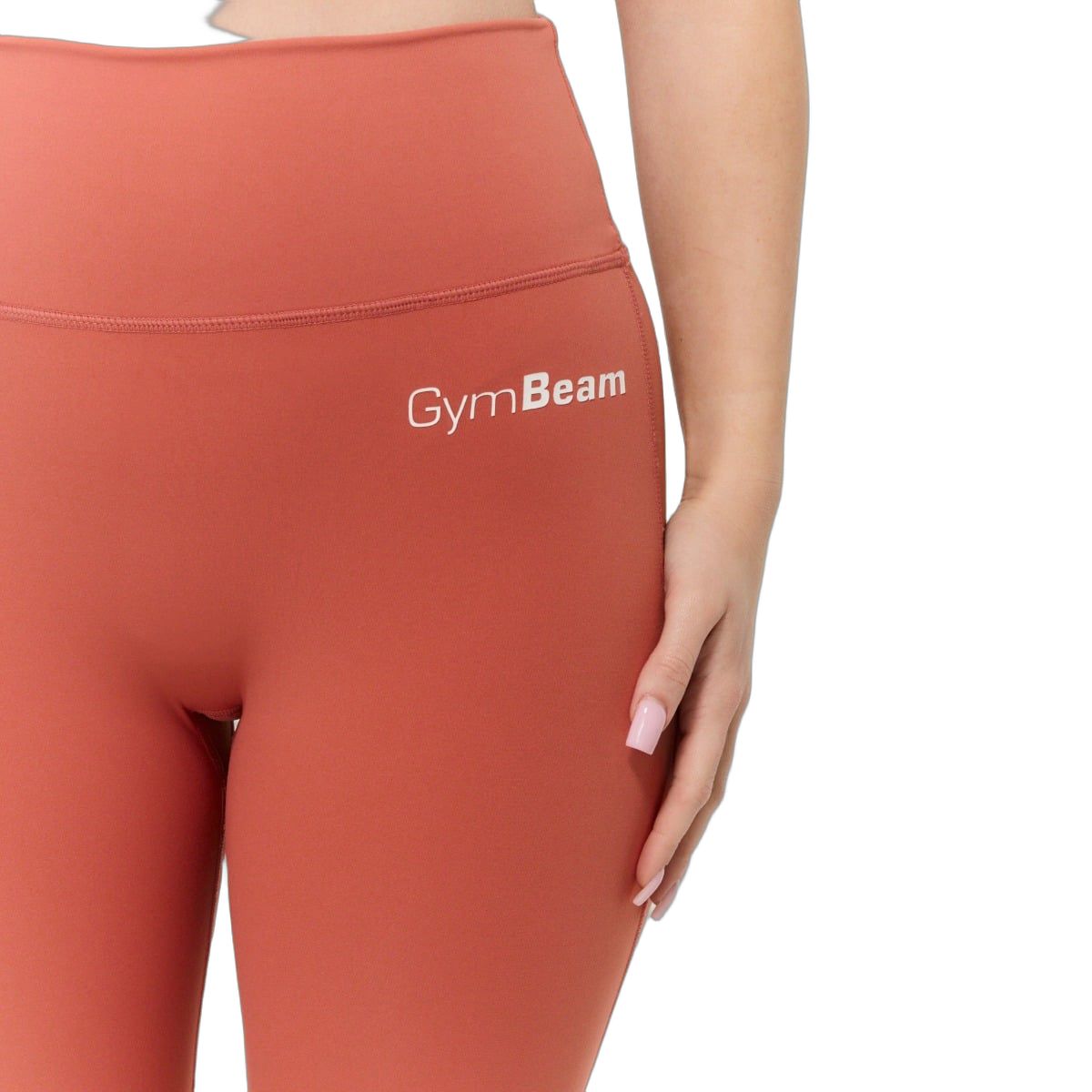 GymBeam Leggings donna Limitless a vita alta senza tasche Cinnamon