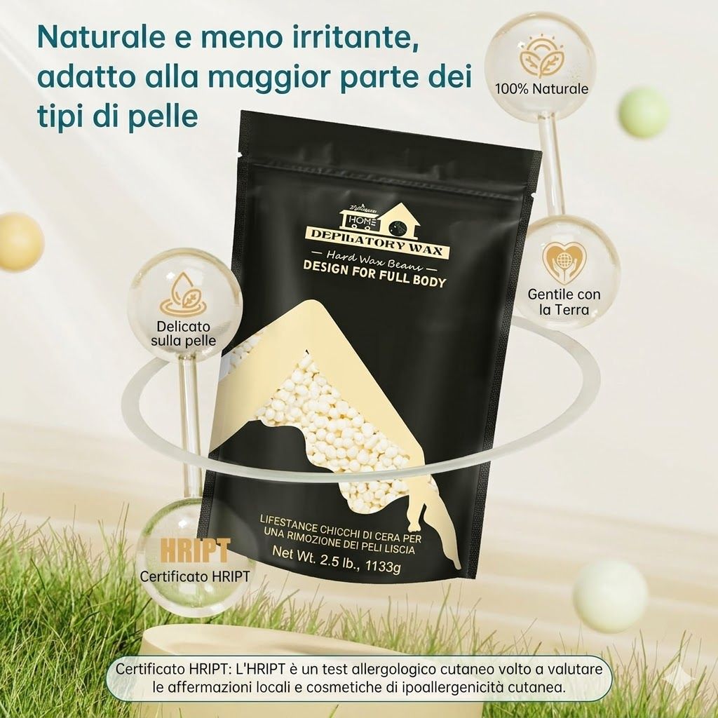 Confezione nera con perle di cera. Testo: Lifestance, Design per tutto il corpo, 2,5 lb. Certificazione HRIPT.
