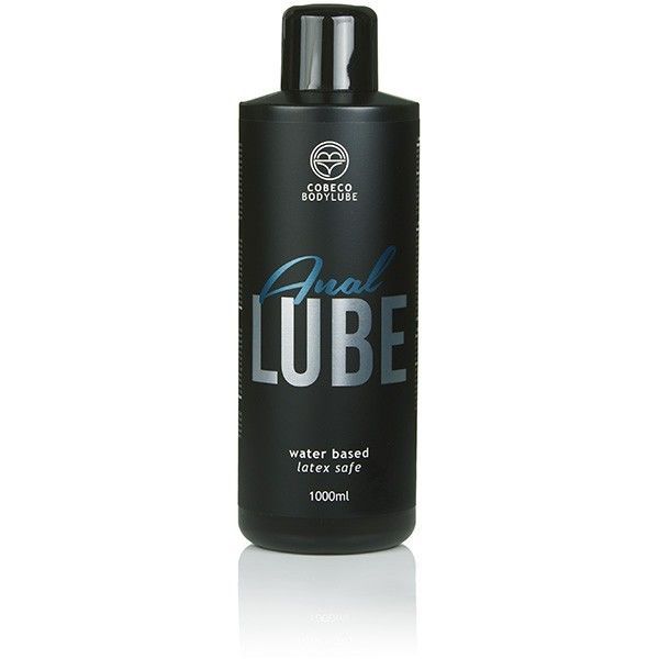 Flacone nero di Cobeco Anal Lube, 1000ml.