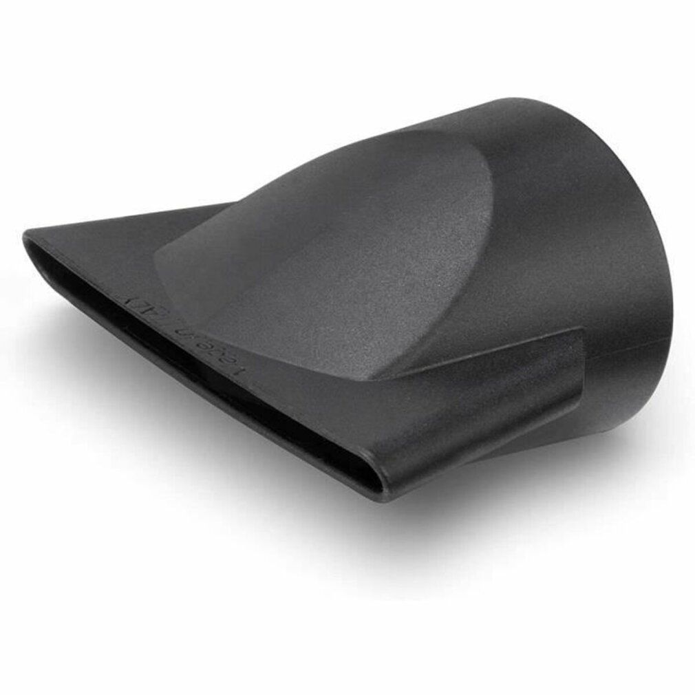 Ugello nero per asciugacapelli. Forma rettangolare con apertura stretta. Marchio non visibile.