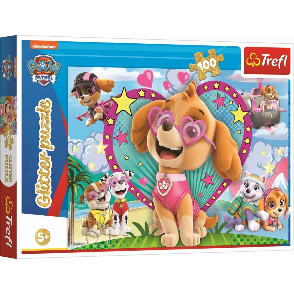 Puzzle glitterato Paw Patrol 100T