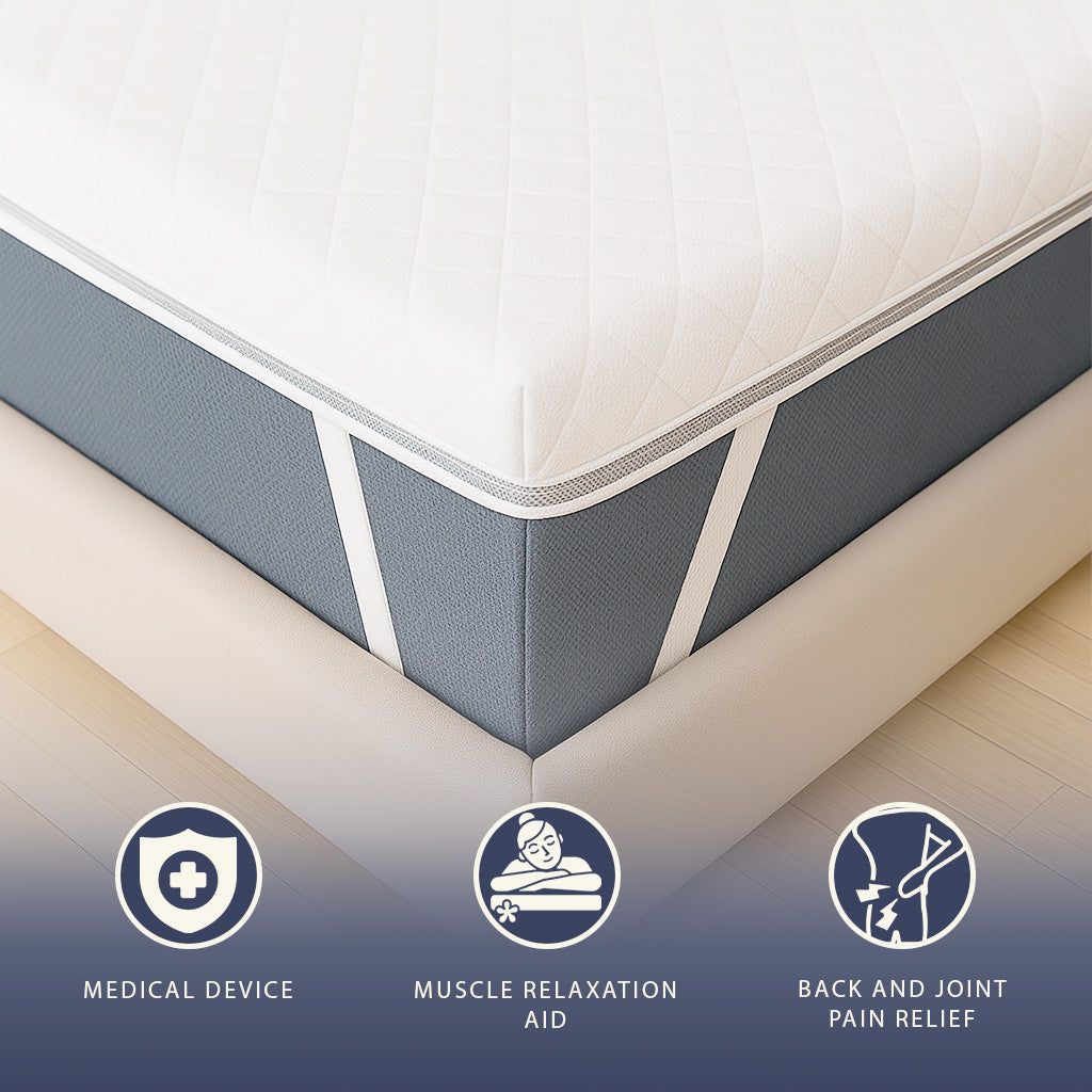 The White Stone Topper 180x200 in Memory Foam a 9 Zone Differenziate | Alto 5 cm