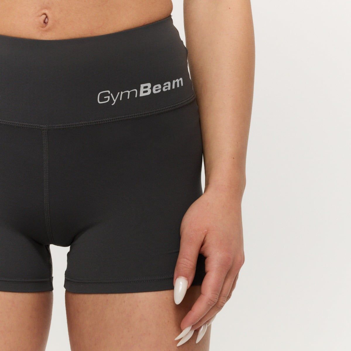 GymBeam Pantaloncini donna slim BEAT Charcoal