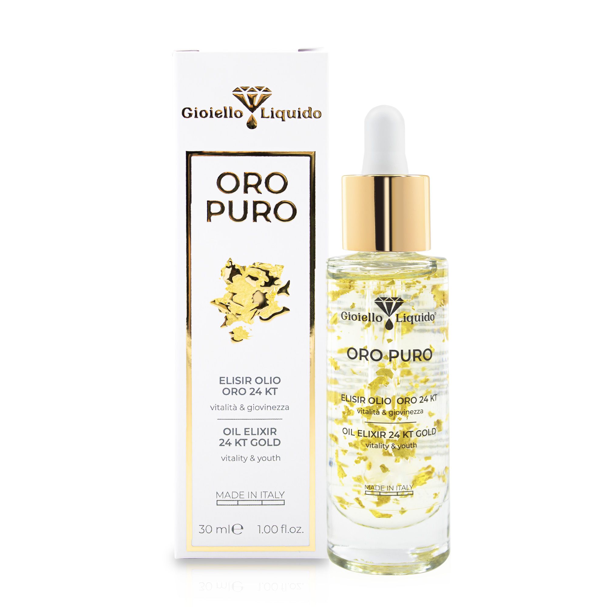 Gioiello Liquido Elisir Olio Oro 24 Kt "Oro Puro"
