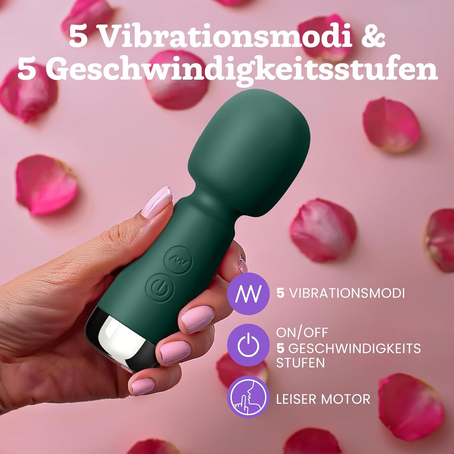Oliver James Bullet Mini Vibratore, colore verde