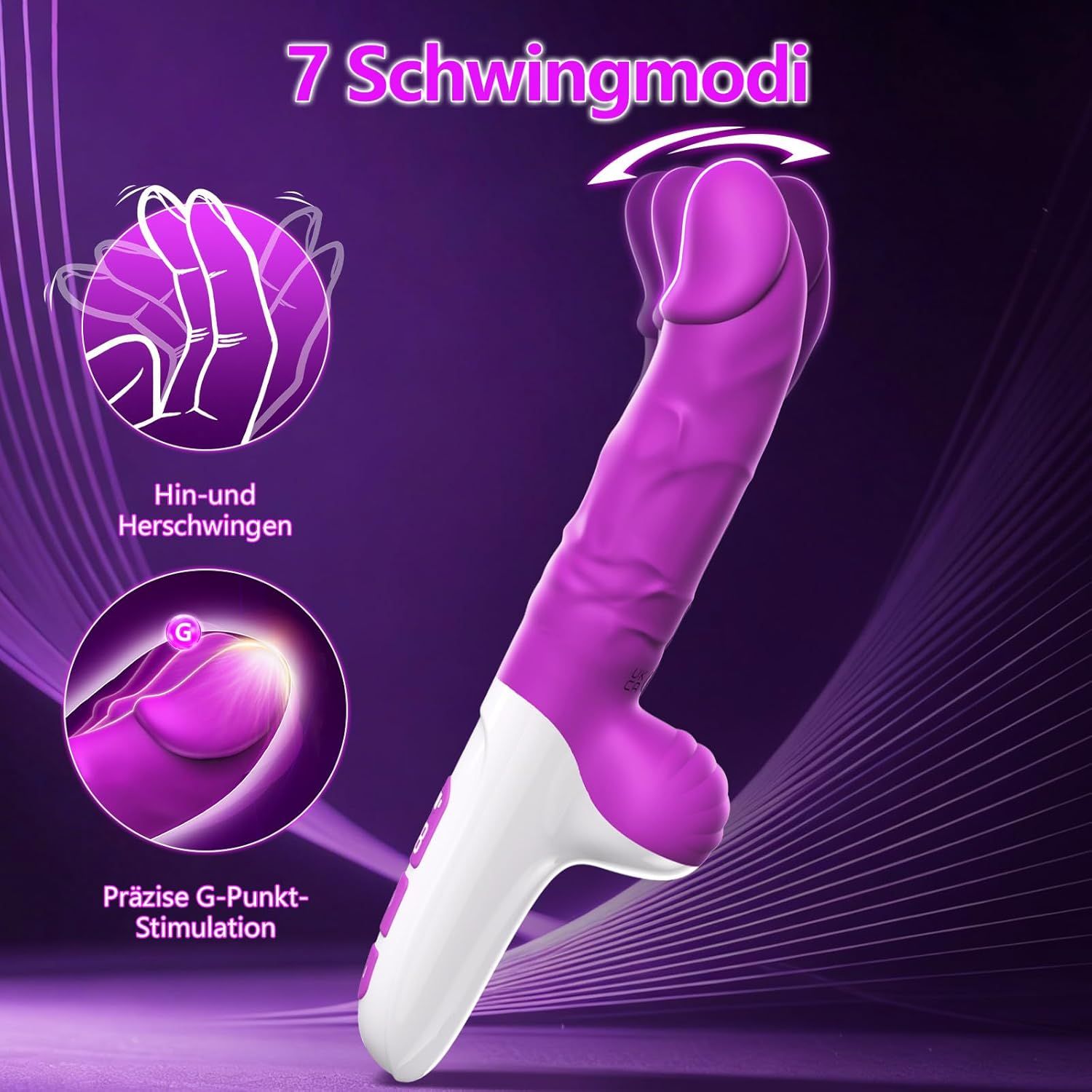 HIVEFUN Vibratore dildo, accessorio intimo