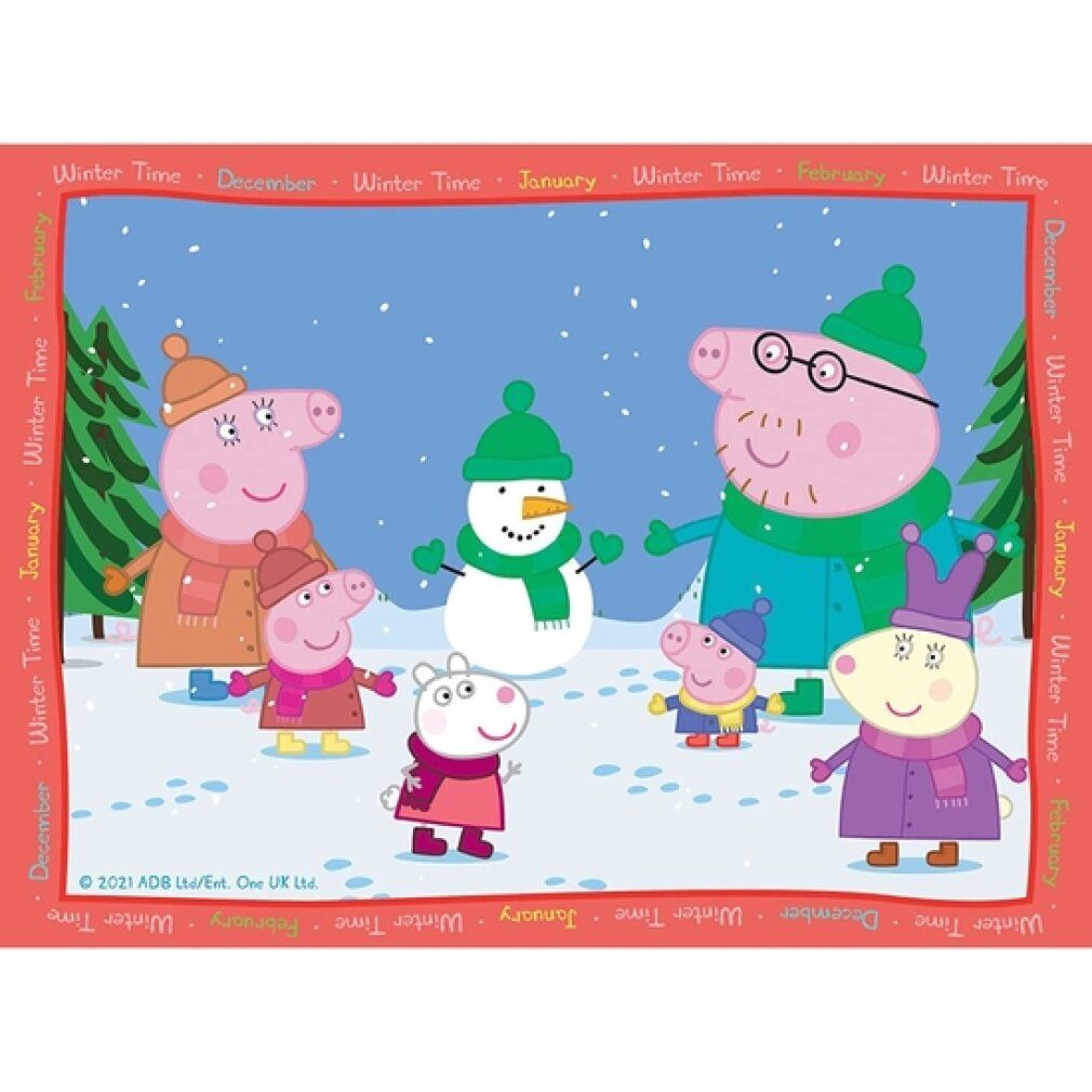Puzzle delle stagioni di Peppa Pig, 4in1