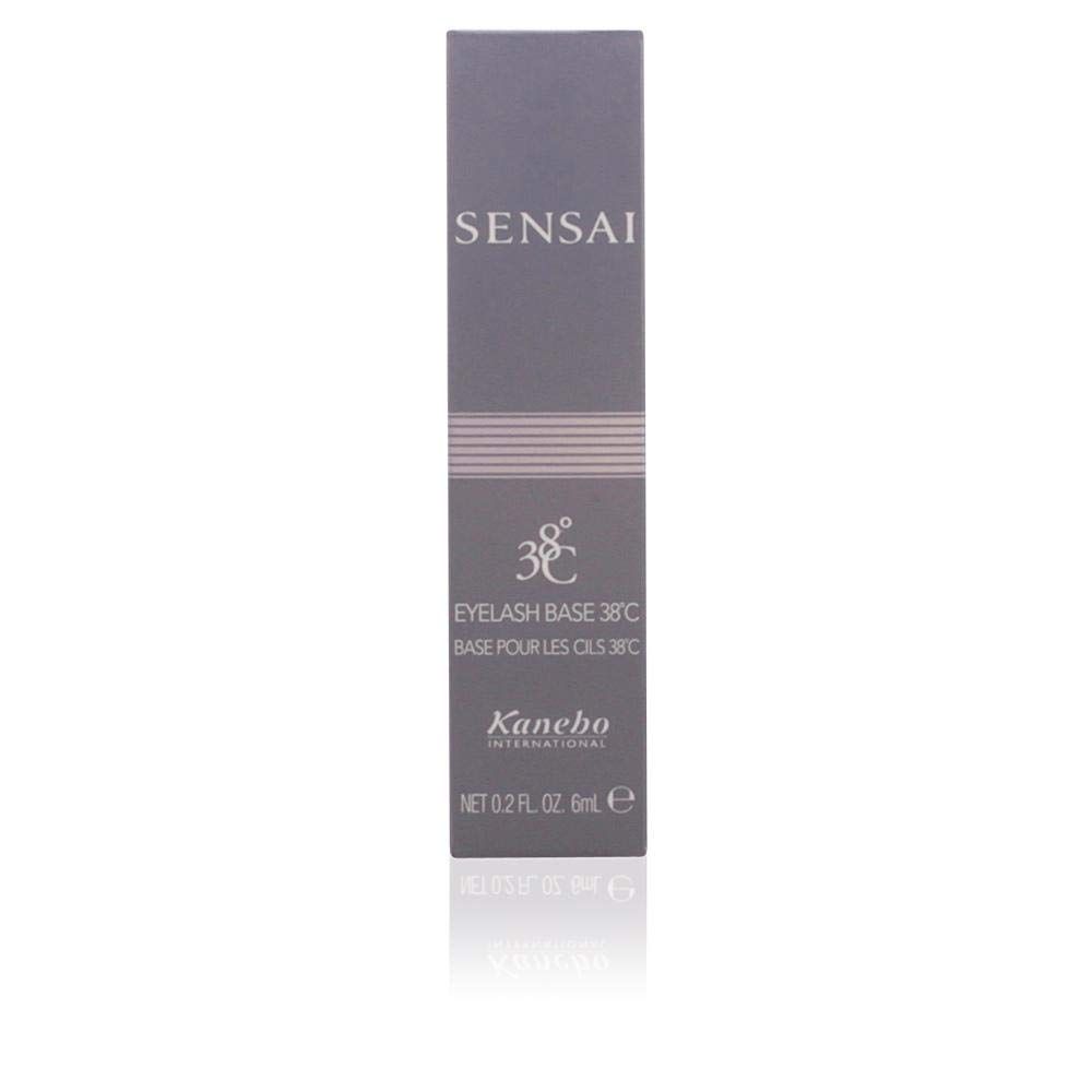 Confezione grigia con logo Sensai e nome del prodotto. Testo: Eyelash Base 38°C. Marchio: Kanebo.