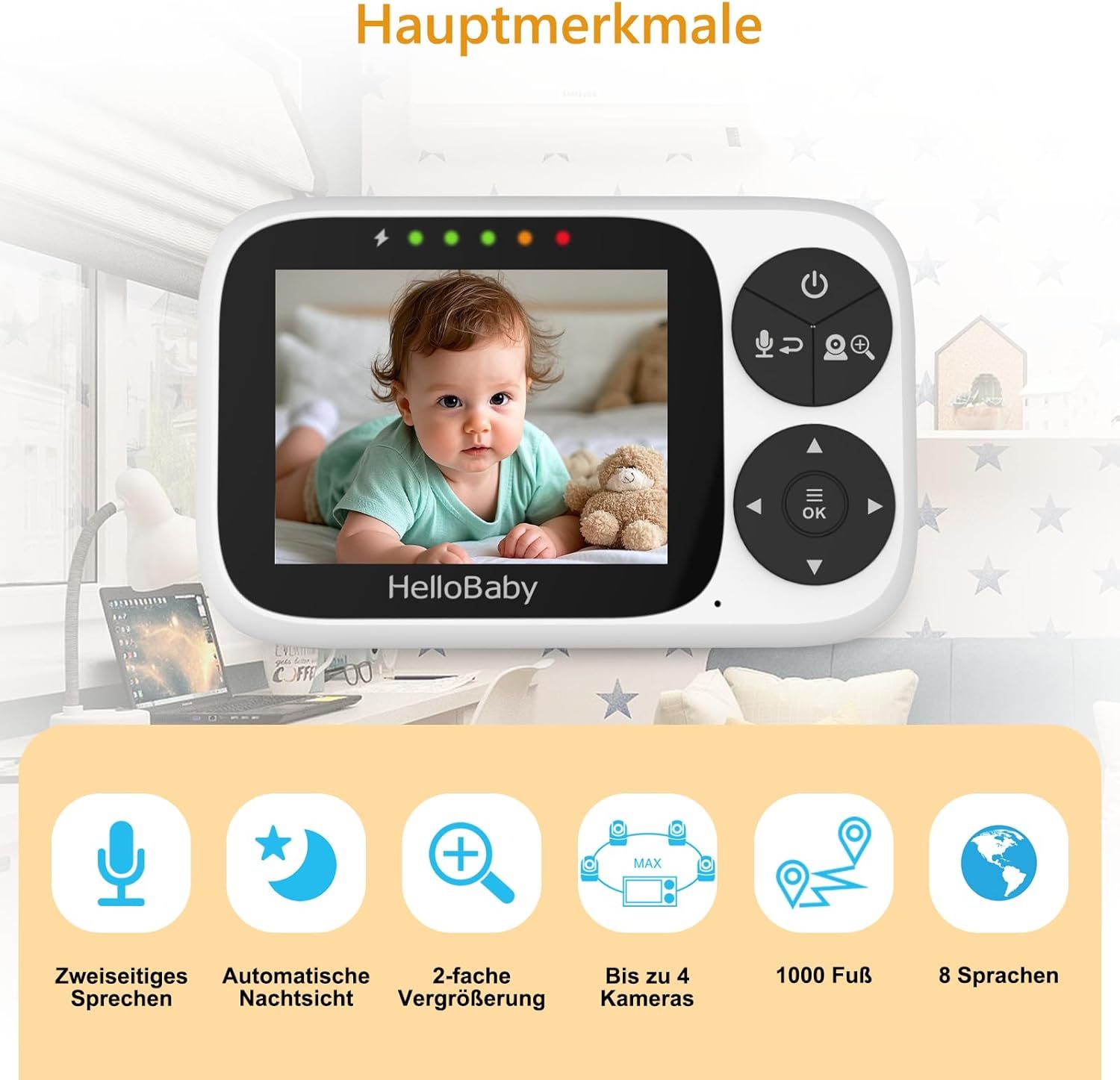 Baby monitor con telecamera HelloBaby