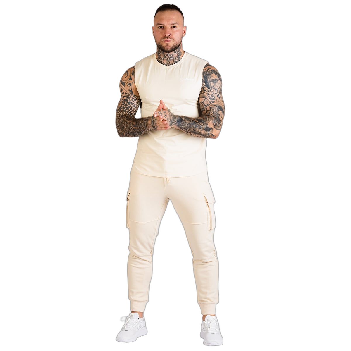 GymBeam Pantaloni sportivi uomo slim TRN Sand