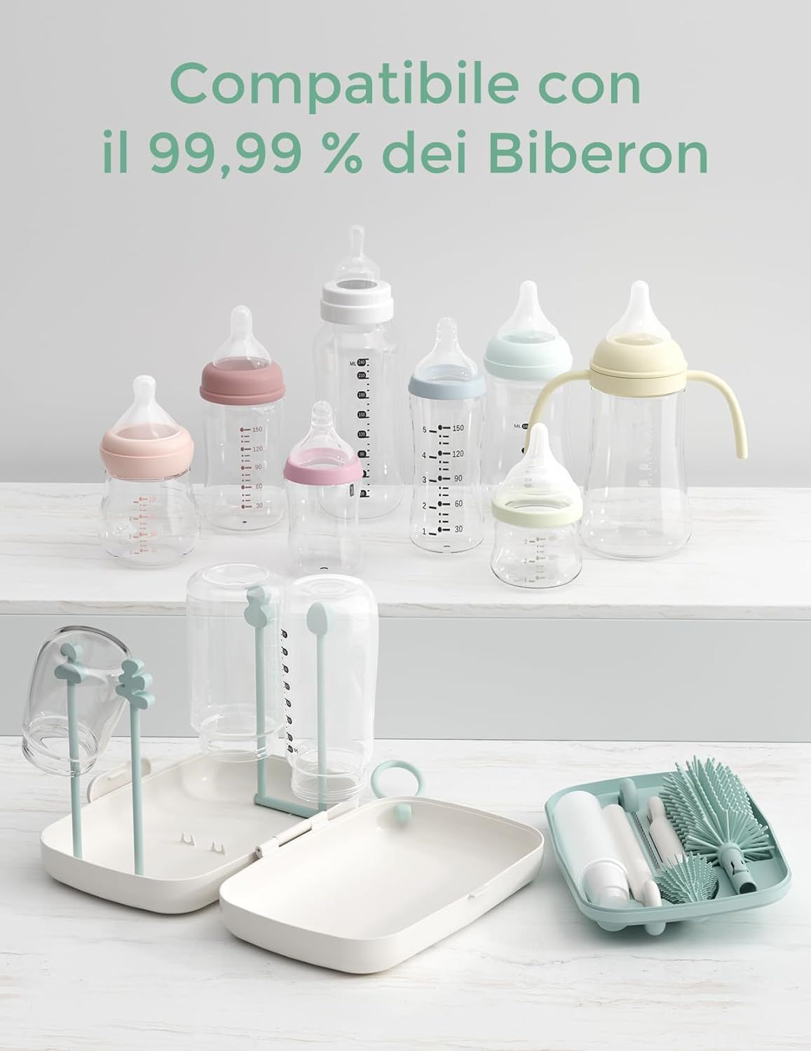Set di spazzole per biberon Momcozy – biberon per bambini