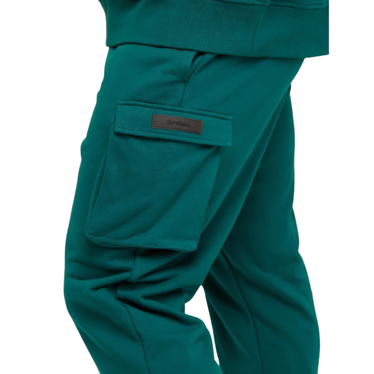 GymBeam Pantaloni sportivi uomo Utility regular cargo verdi con tasche