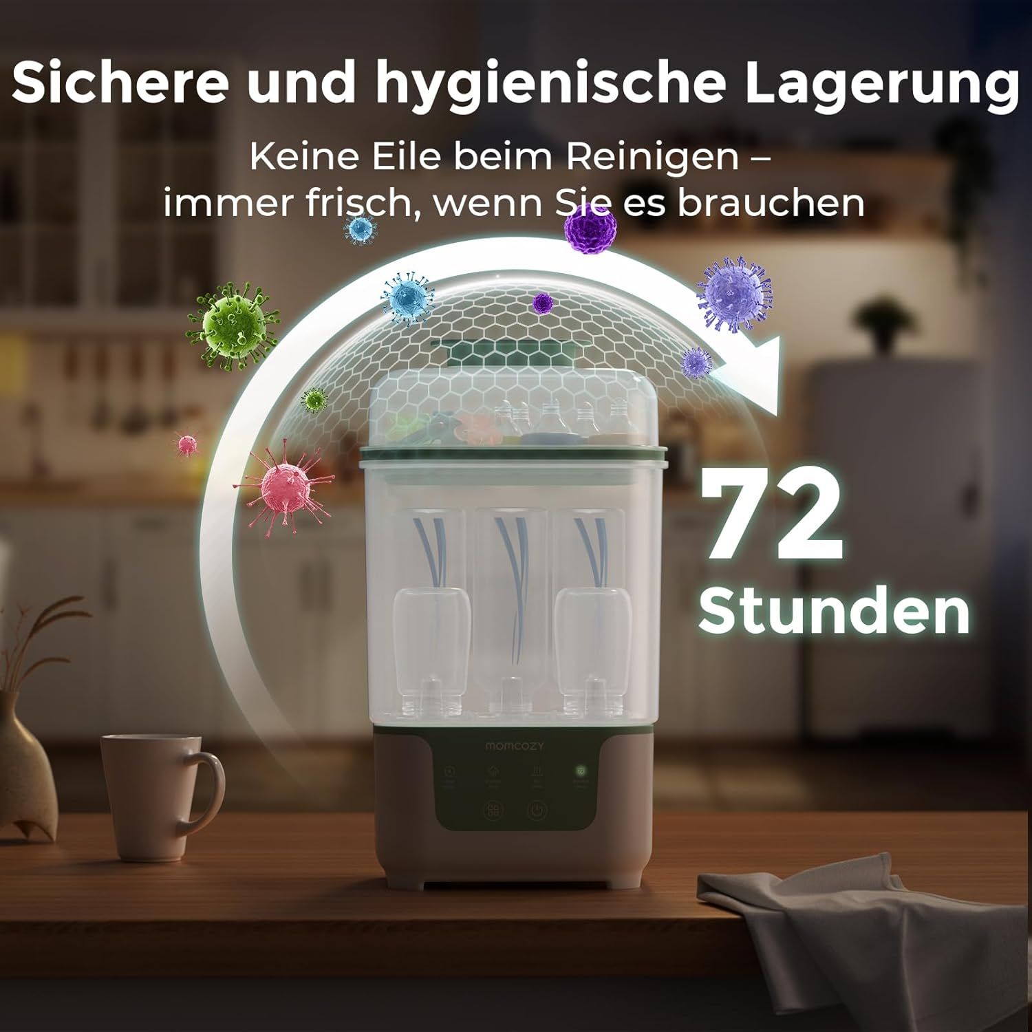 Sterilizzatore a vapore elettrico e asciugatore Momcozy