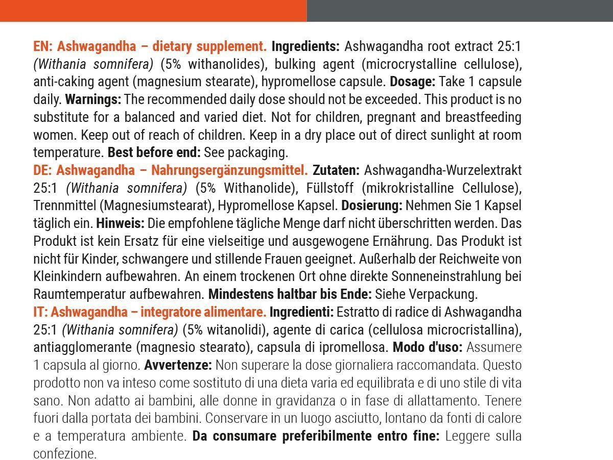 GymBeam Ashwagandha estratto vegetale capsule, + OMAGGIO 90 Cps