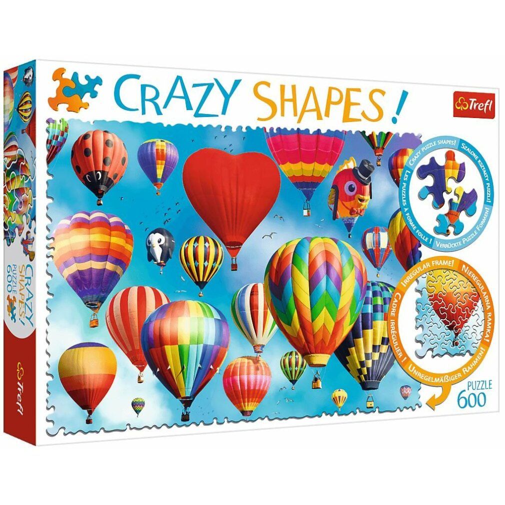 trefl Puzzle Crazy Shapes Palloncini colorati 600 pezzi