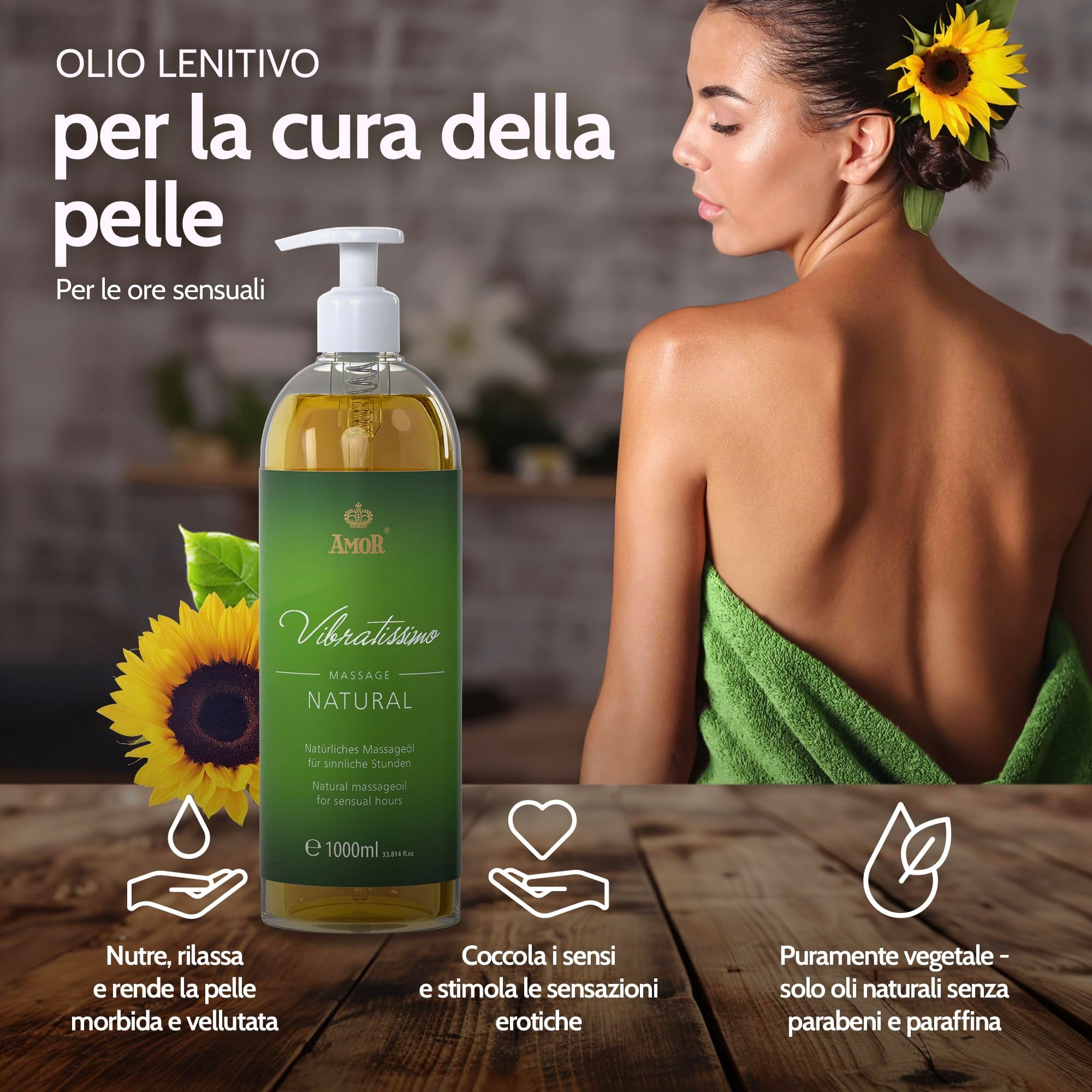 Vibratissimo Olio da Massaggio Natural