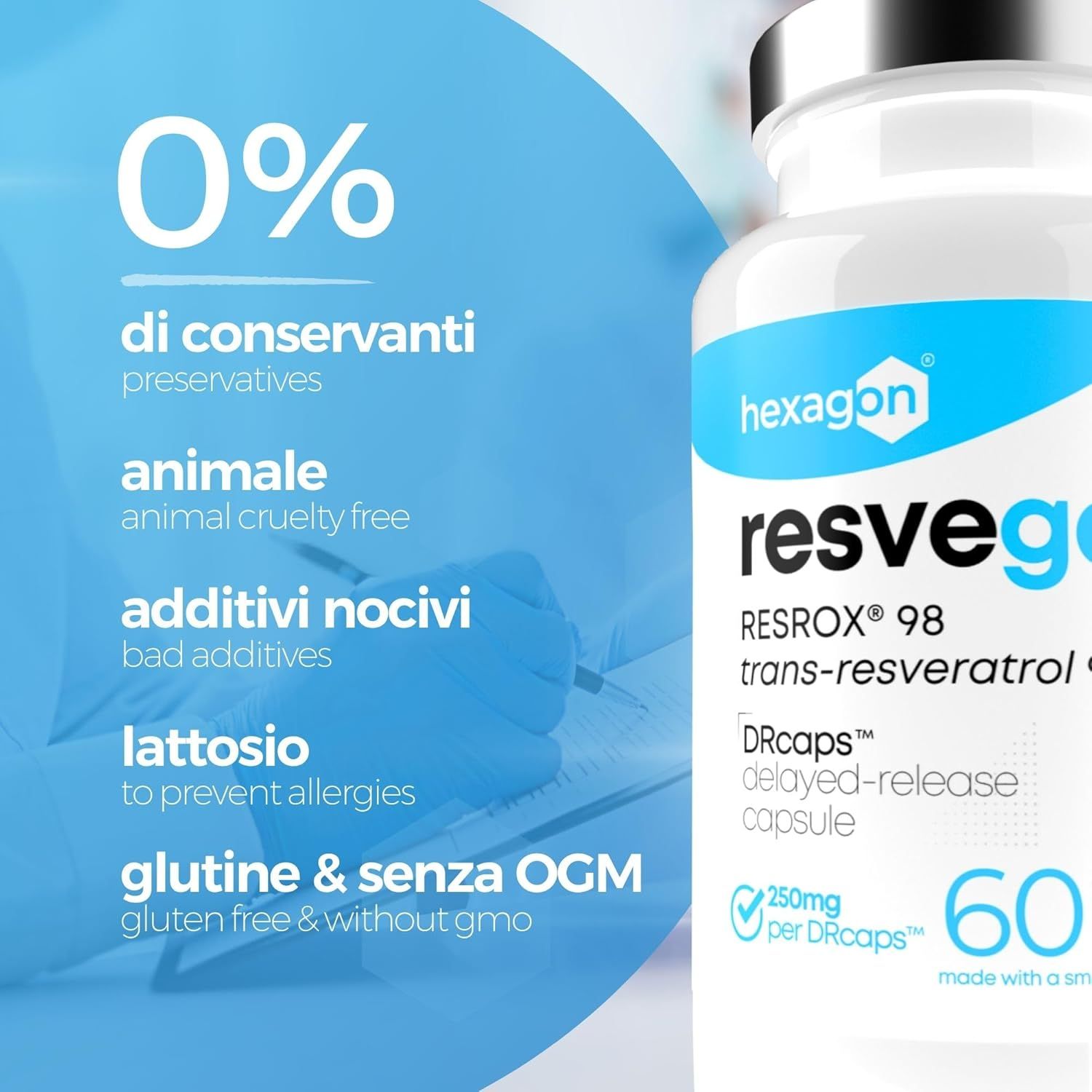 Hexagon Resveratrolo Capsula