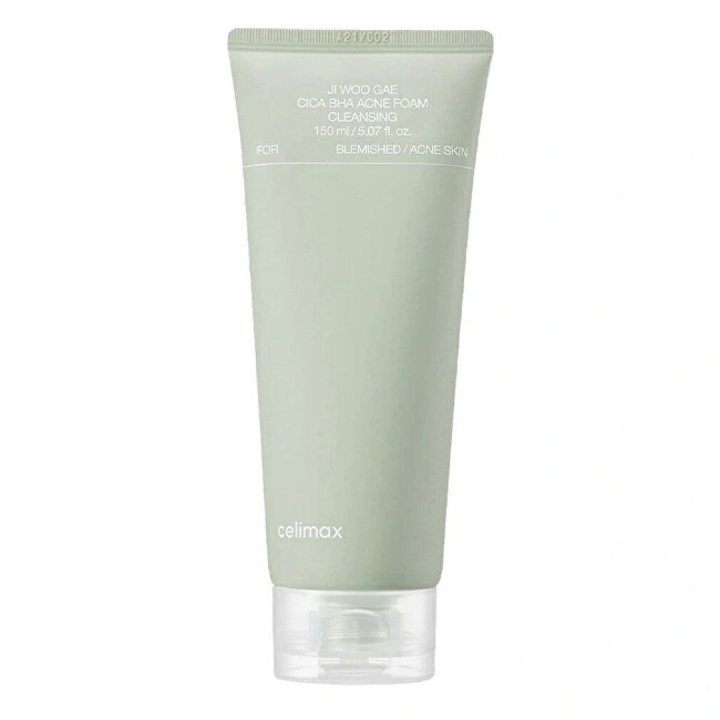 Schiuma detergente Celimax Ji Woo Gae Cica BHA Acne in un tubo.