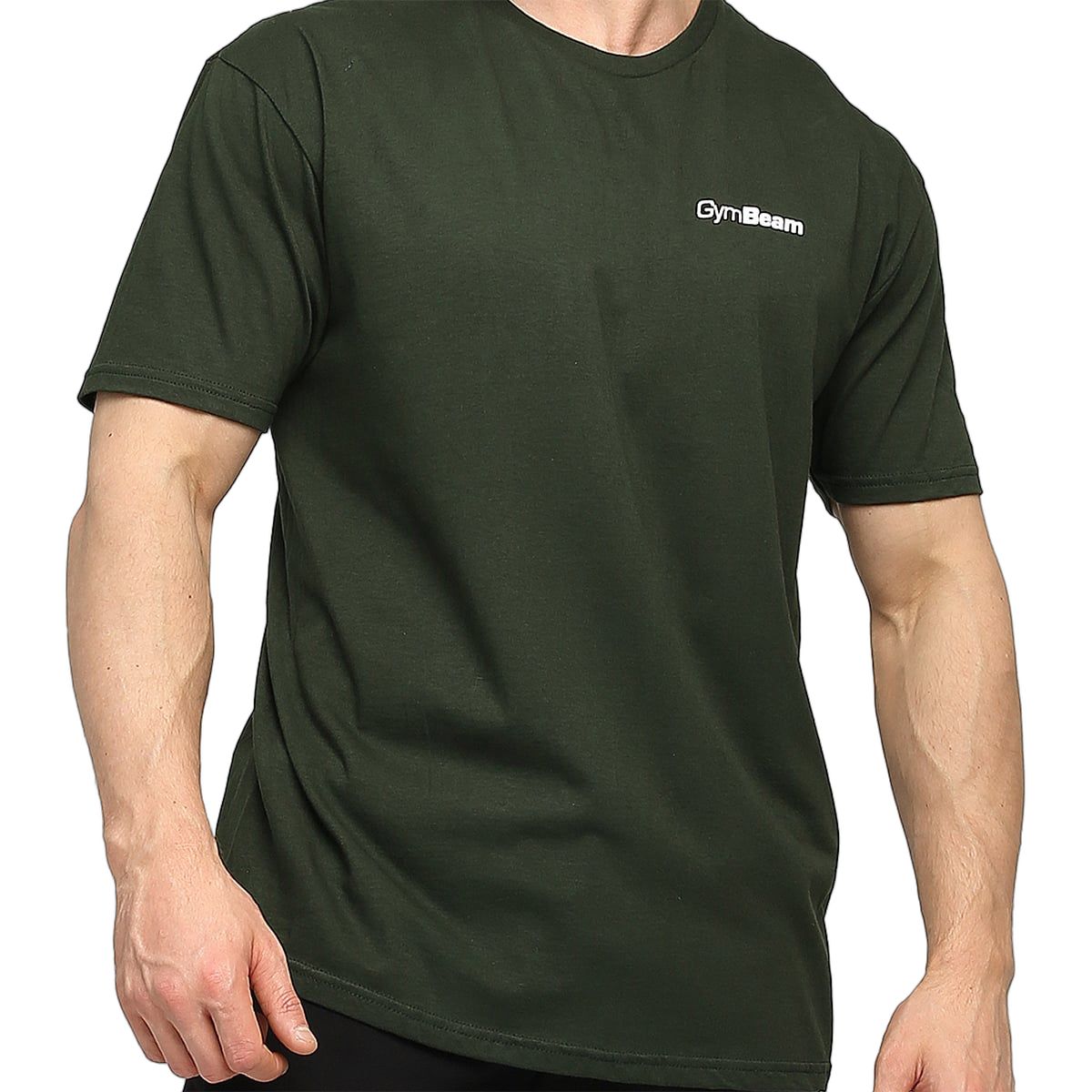 GymBeam T-shirt uomo regular a manica corta Basic Green