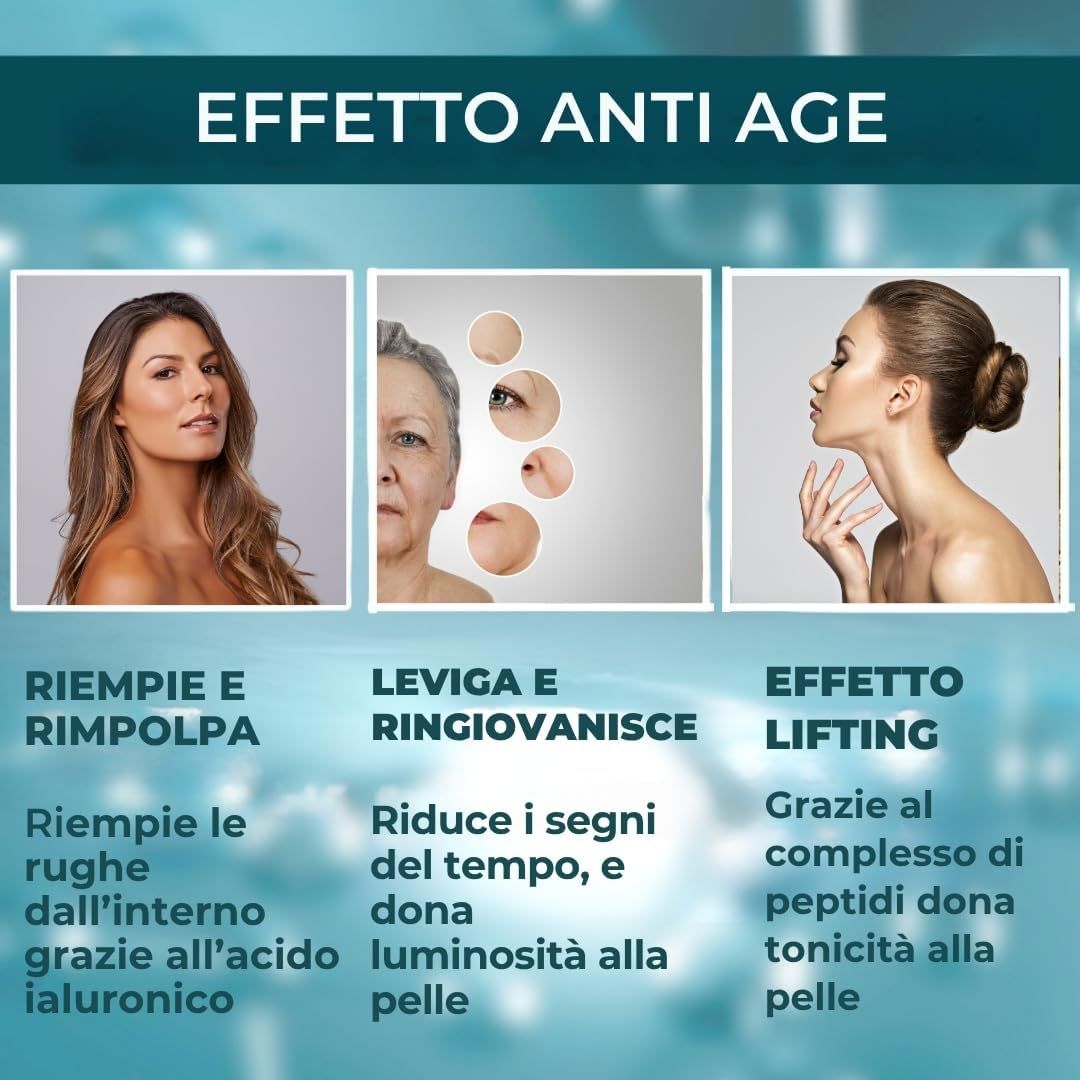 AMBIOPH - Collagene da Bere - Collagene e Acido Ialuronico, Biotina, Msm & Vitamina C