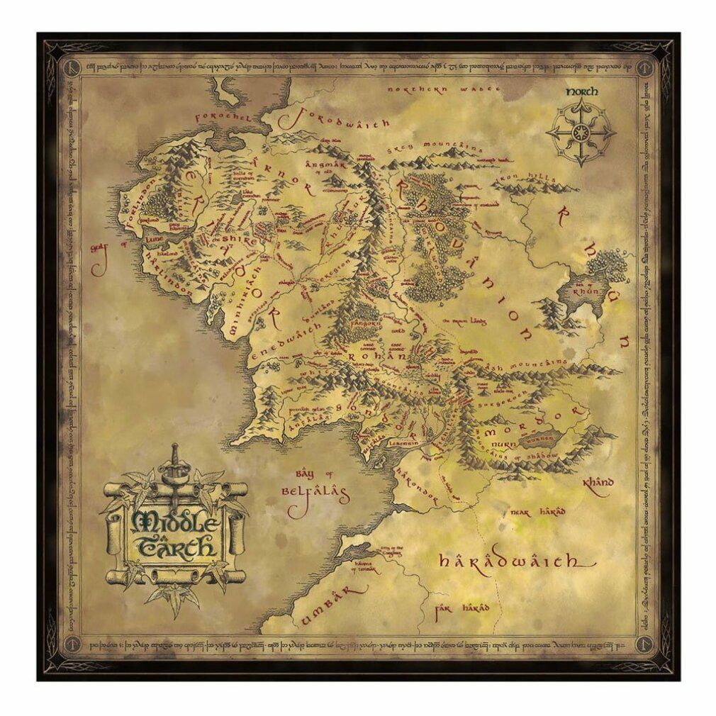 Puzzle del Signore degli Anelli Terra di Mezzo (1000 pezzi)