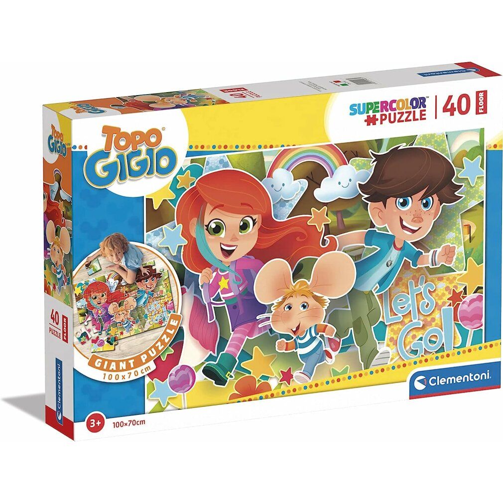 clementoni puzzle gigante da pavimento Gigio il topo 40 pezzi