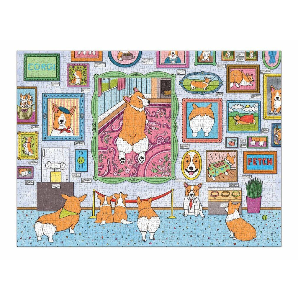 galison Museo Corgi puzzle 1000 pezzi