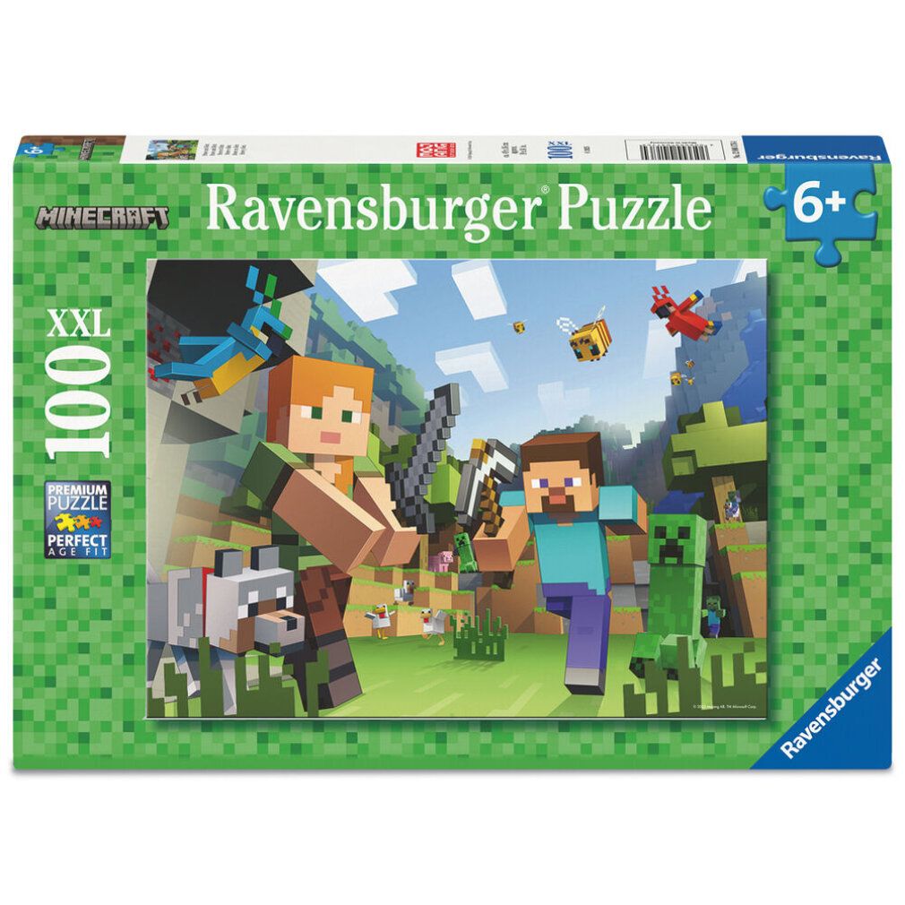 Puzzle per bambini Minecraft - Steve e Alex (100 parti)