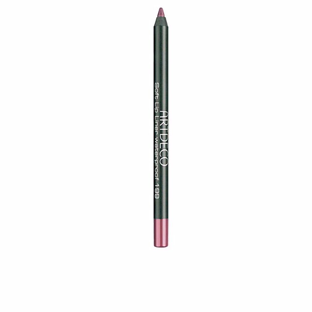 Artdeco Soft Lip Liner Waterproof 199 Black Cherry. Matita nera con punta rossa. Nome del prodotto e numero sulla matita.