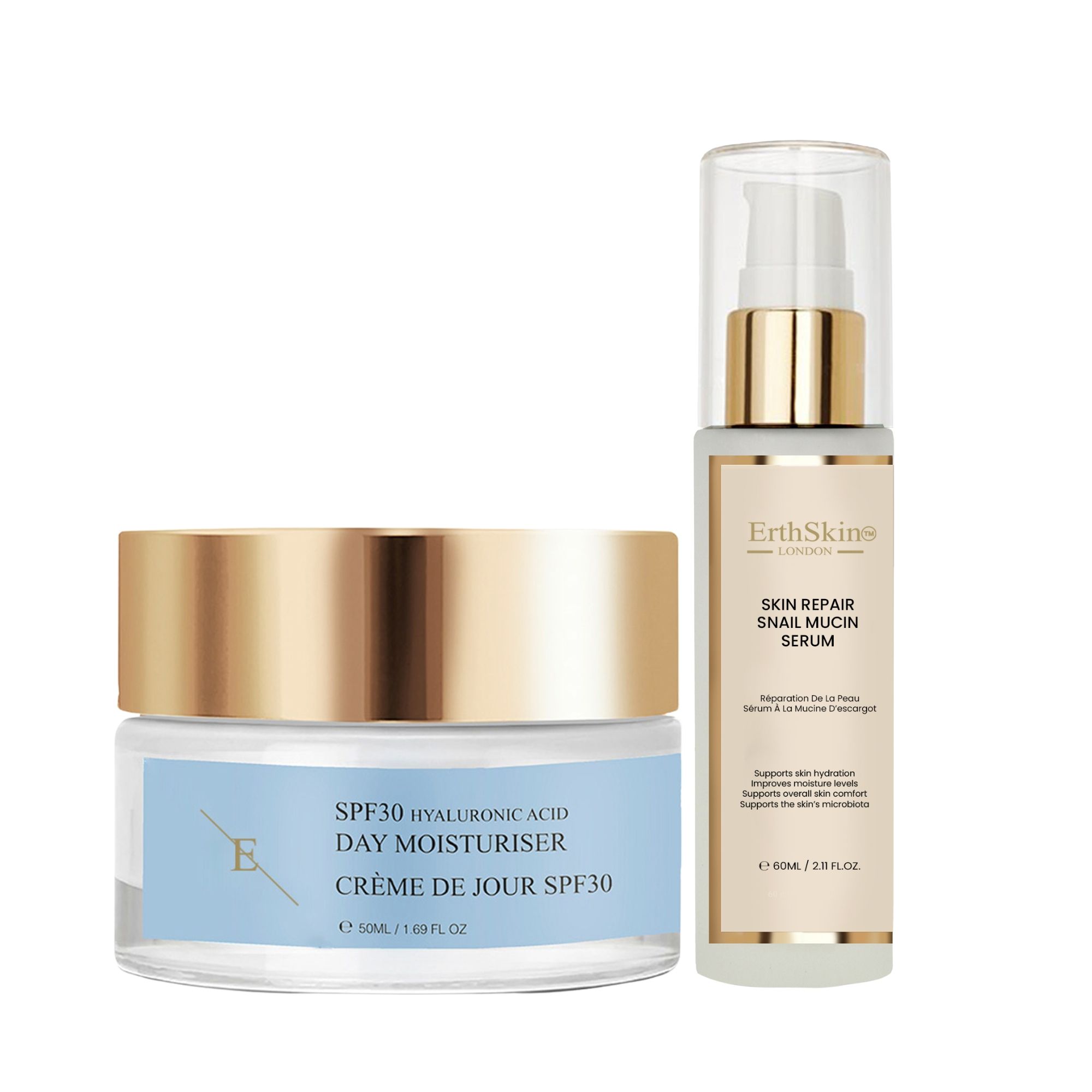 ErthSkin London 2x Crema riparatrice alla bava di lumaca