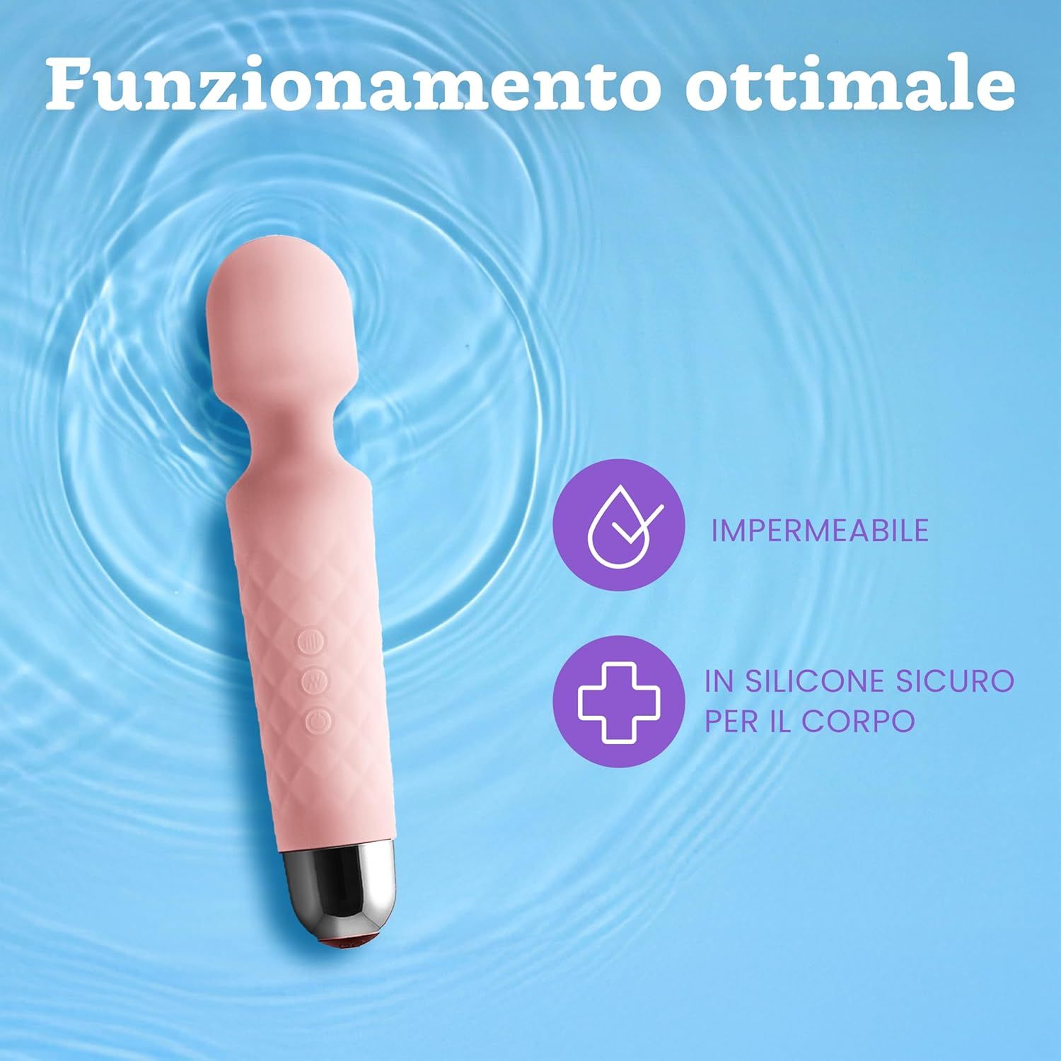 Oliver James Vibratore per donne – Silenzioso e potente, colore rosa pastello