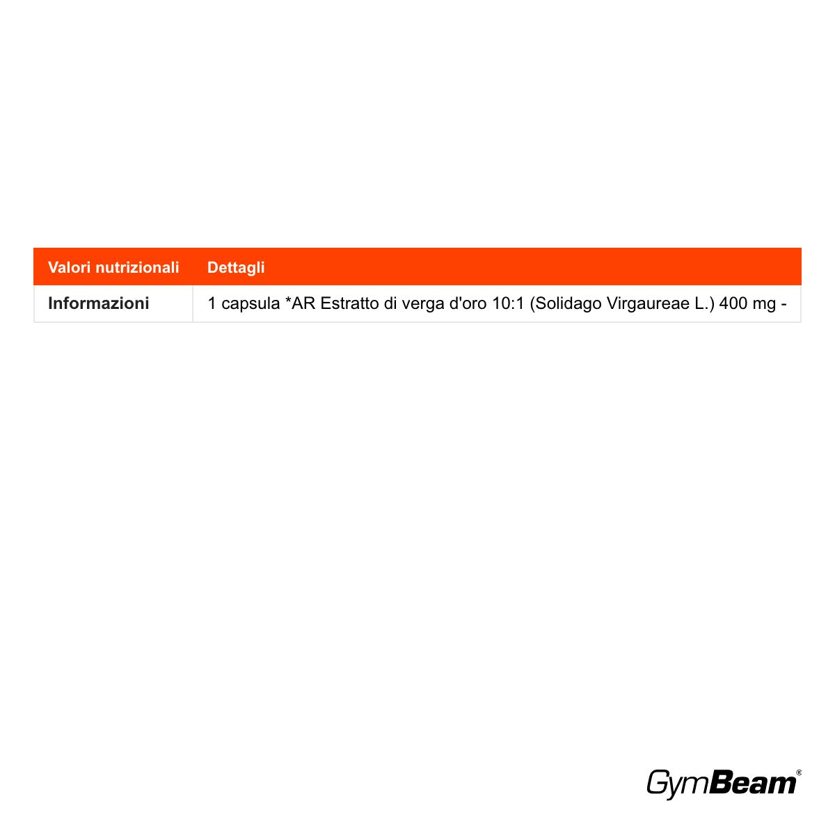 GymBeam Verga d'Oro (Solidago) estratto vegetale rapporto 10:1
