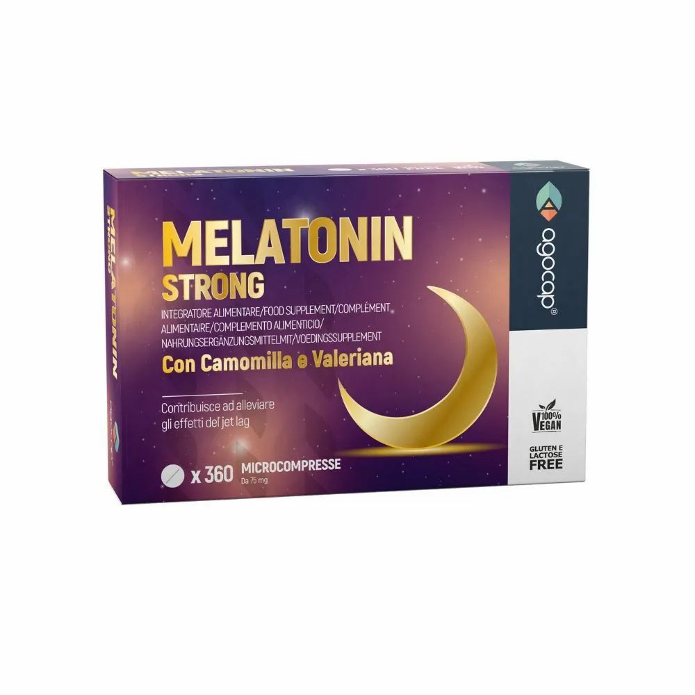 agocap - Melatonina forte, 1 mg 360 cpr in formato pocket