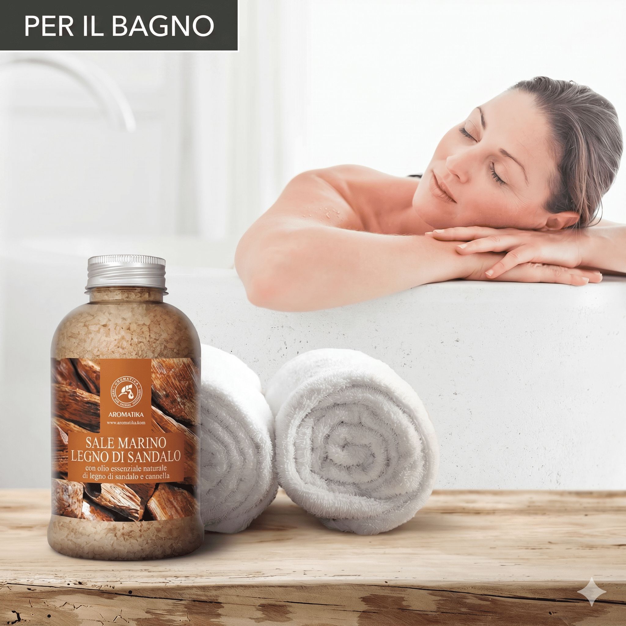 Sale da bagno AROMATIKA “Legno di sandalo”