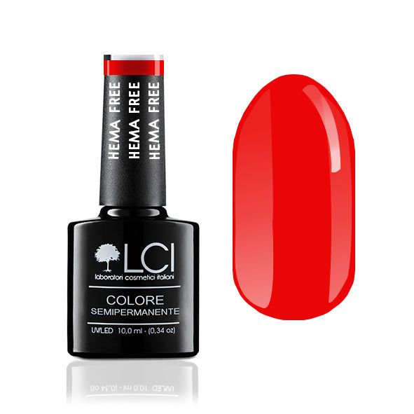 LCI Cosmetics - Smalto Semipermanente Hema Free LCI - Rosso Chiaro
