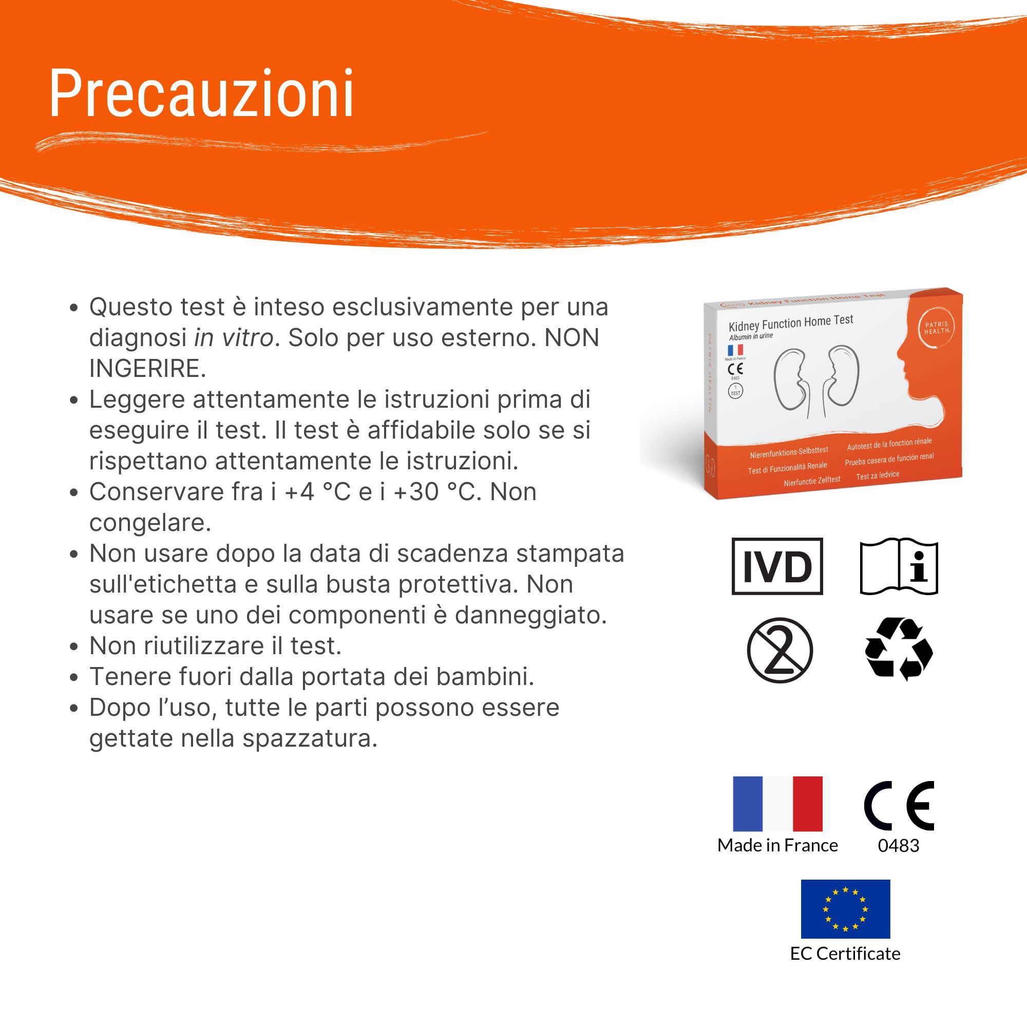 Test di Funzionalità Renale (Albumina) Patris Health®