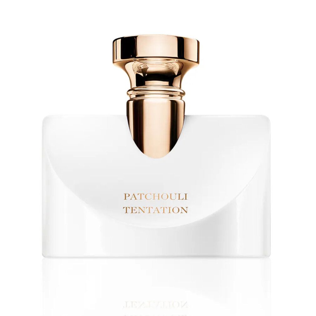 Flacone di profumo da donna BVL SPLENDIDA PATCHOULI EDP 50ml con tappo dorato.