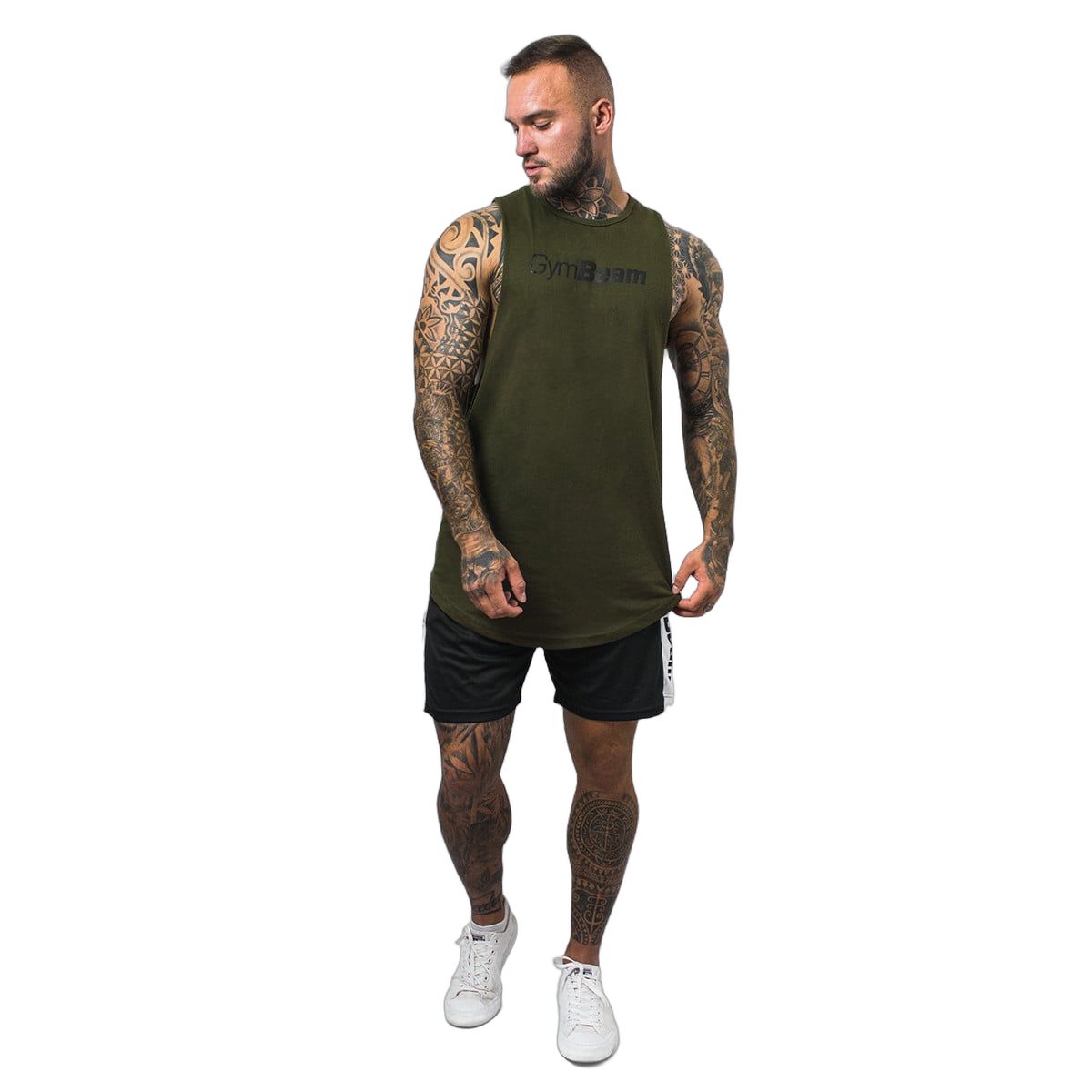 GymBeam Pantaloncini uomo Vertical neri regular