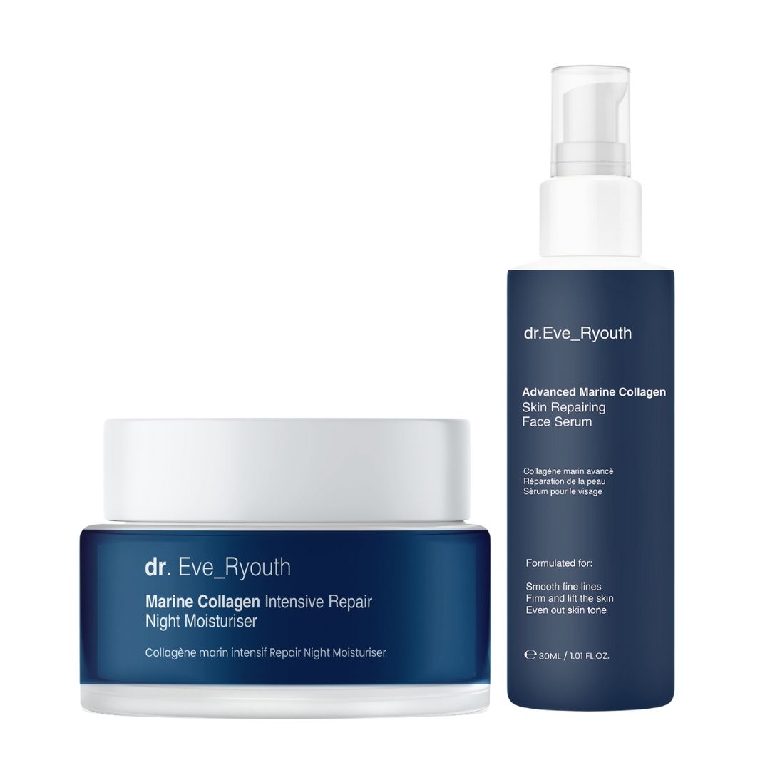 Dr. Eve_Ryouth Siero avanzato al collagene marino + crema notte riparatrice