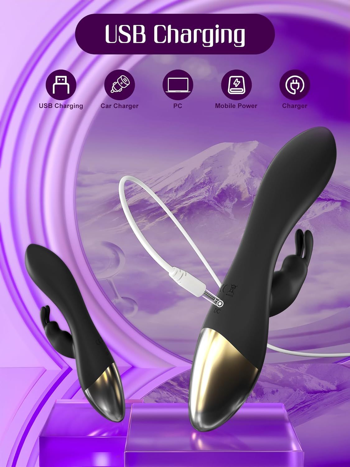 HIVEFUN Vibratore punto G nero