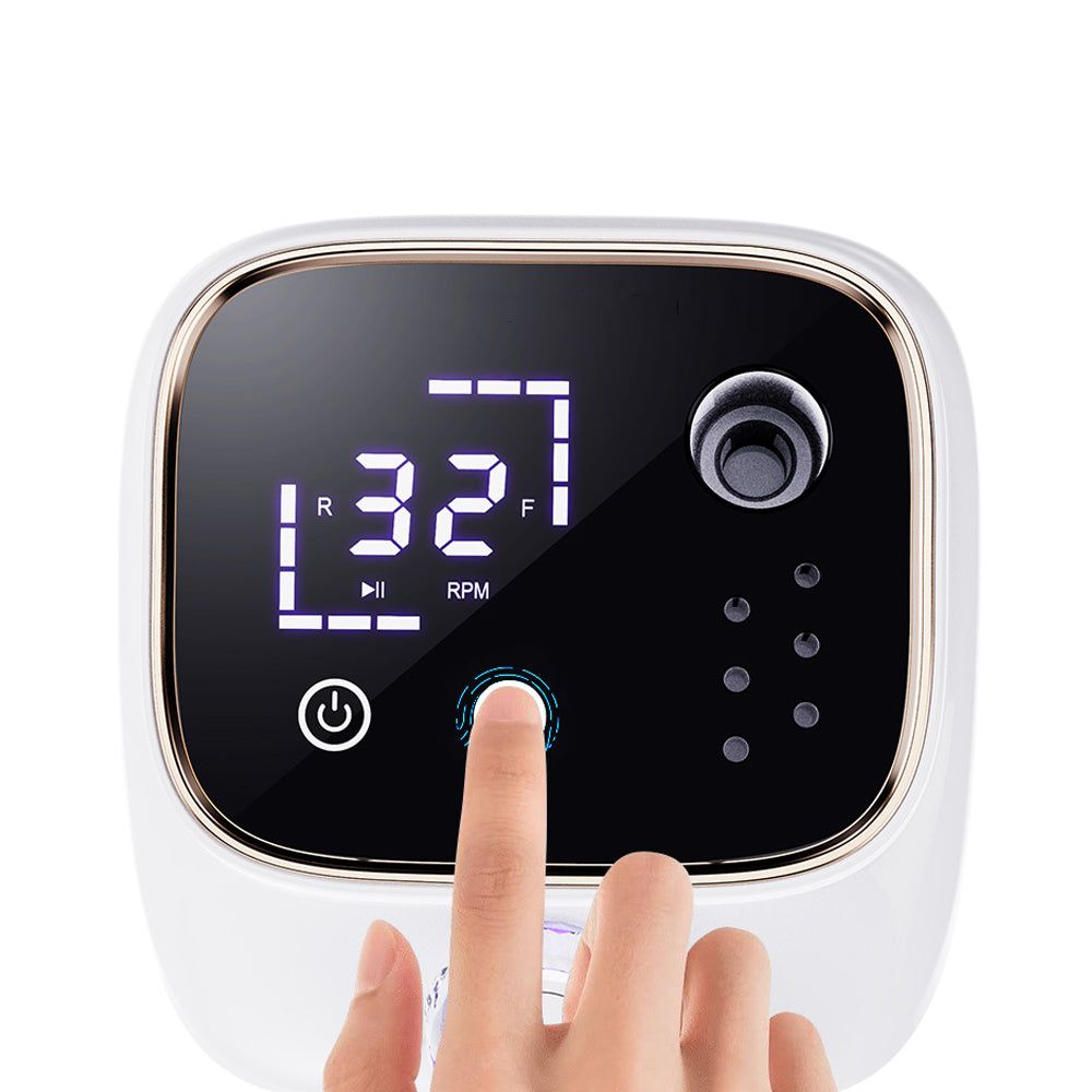 LCI Cosmetics - Fresa per Unghie Professionale LCI - 45000 RPM Touchscreen Display Lcd