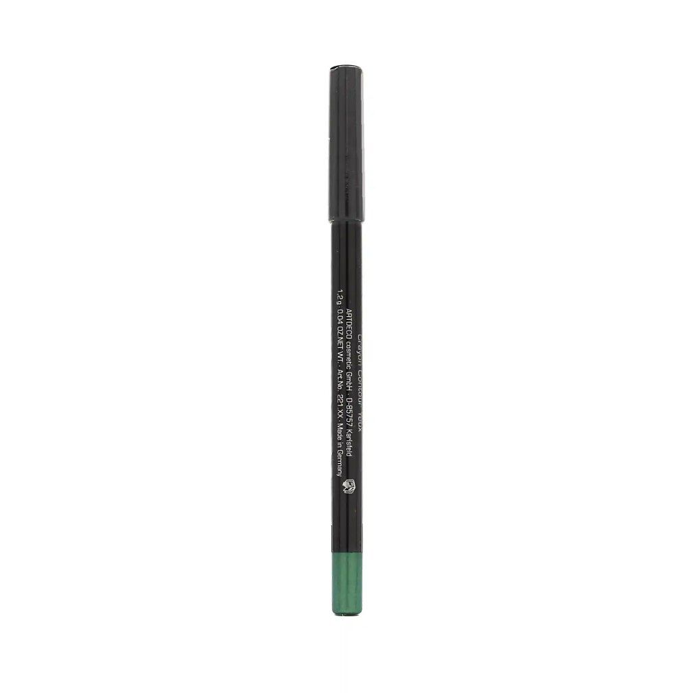 Artdeco Soft Eye Liner Waterproof 21 verde. Matita con corpo nero e punta verde. Marchio e nome visibili.
