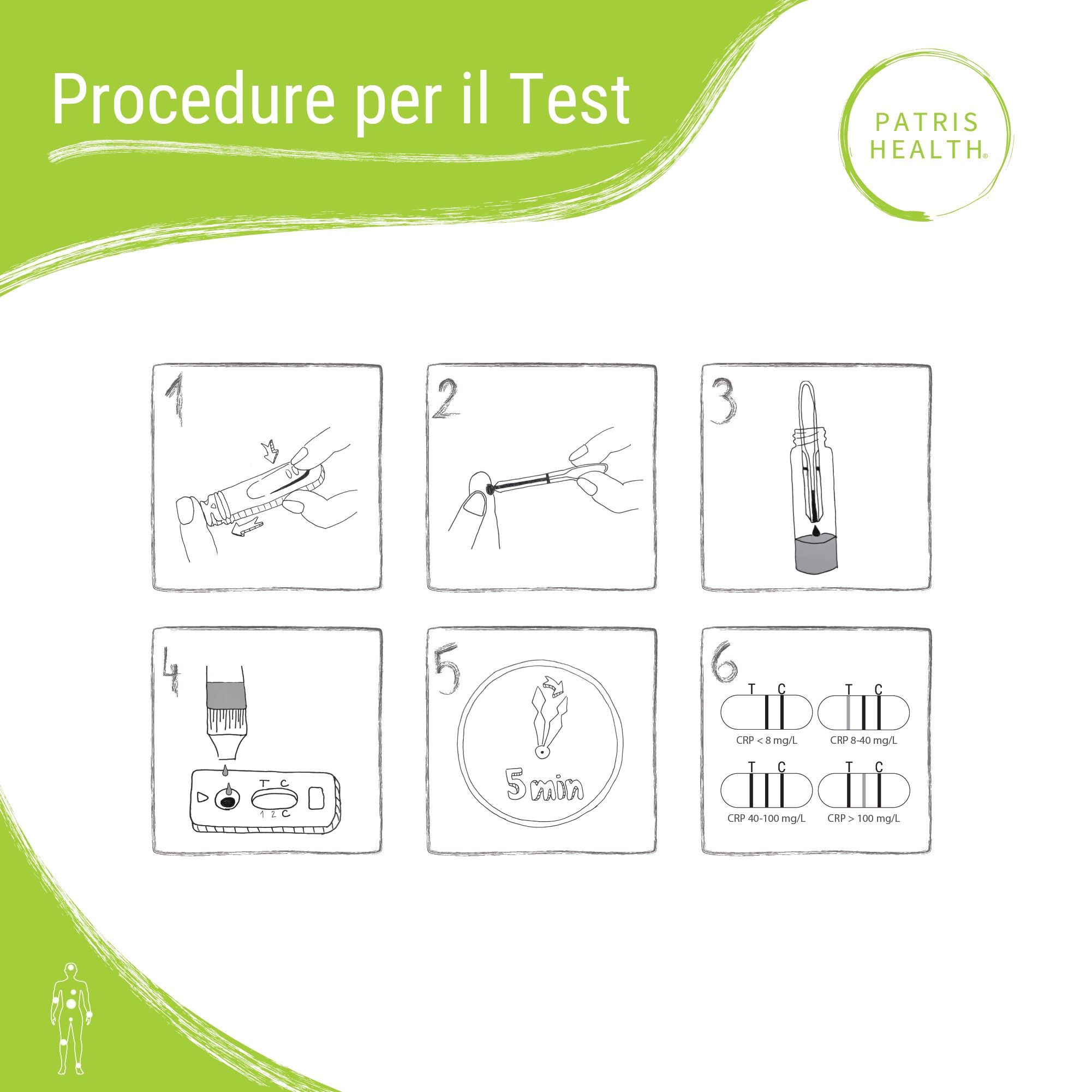 Test per la Proteina C-Reattiva Patris Health®