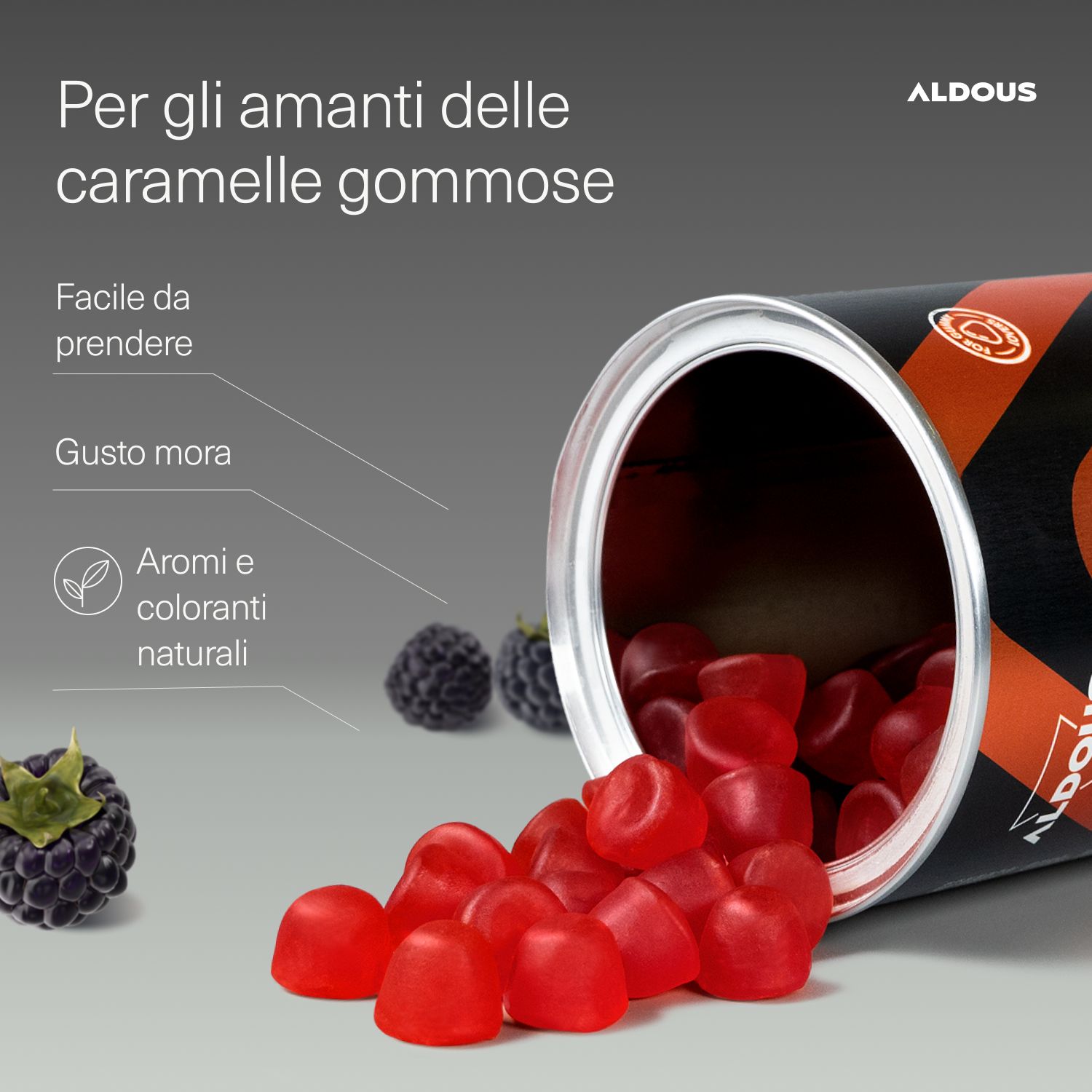 Aldous - Multivitaminico per Bambini Gummies - Energie, Difese Immunitarie