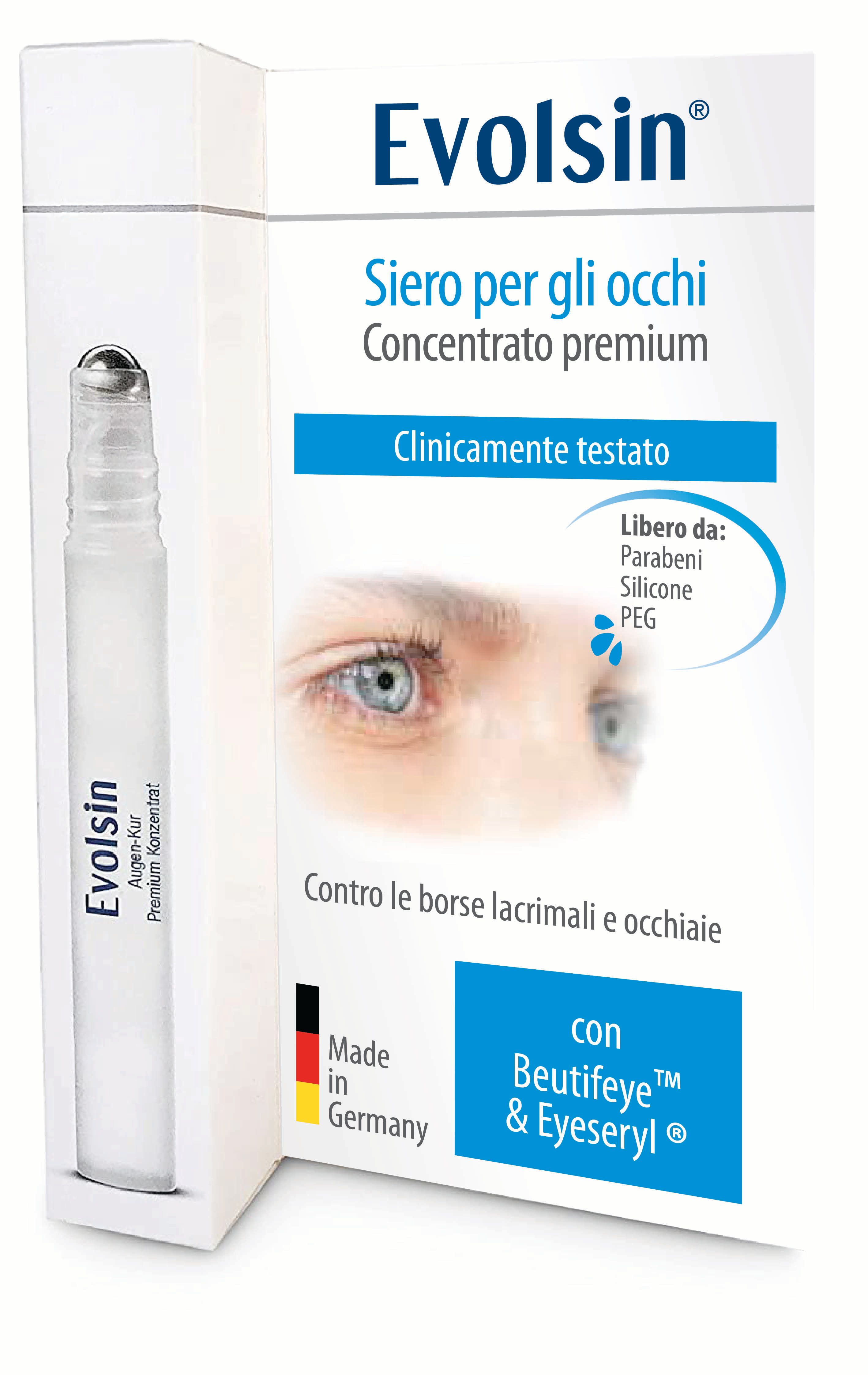 Evolsin Siero per gli occhi | Gel anti borse occhi e occhiaie